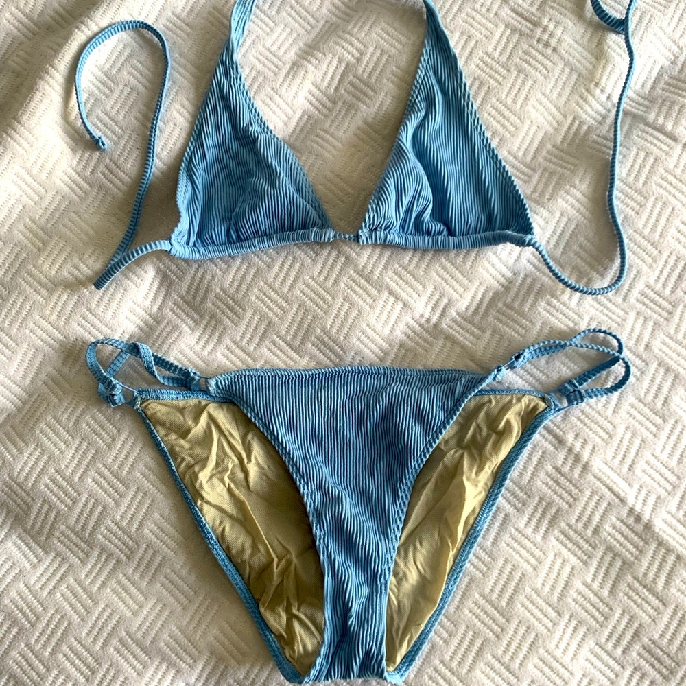 Sky Blue Bikini Set